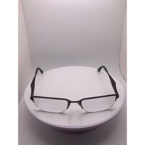 Ray-Ban Matte Black Semi Rimless Rectangular Optical Glasses Unisex Frames Only